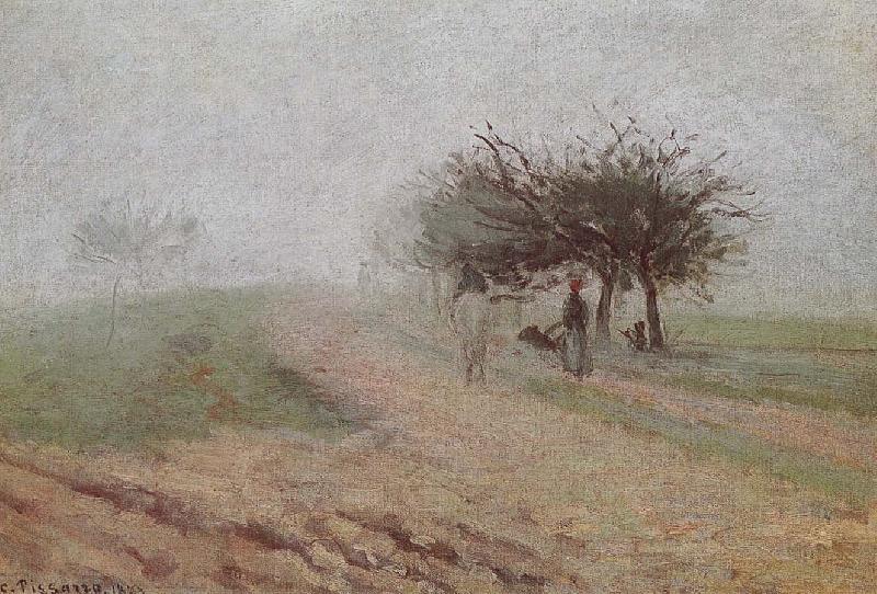 Camille Pissarro fog hole oil painting image
